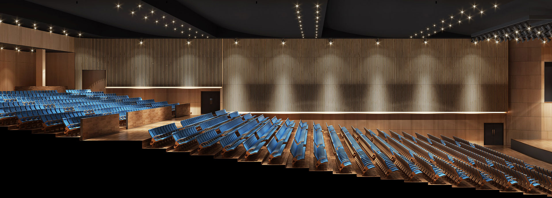 中國(guó)軟件CBD總部國(guó)際會(huì)議廳聲學(xué)設(shè).計(jì)工程