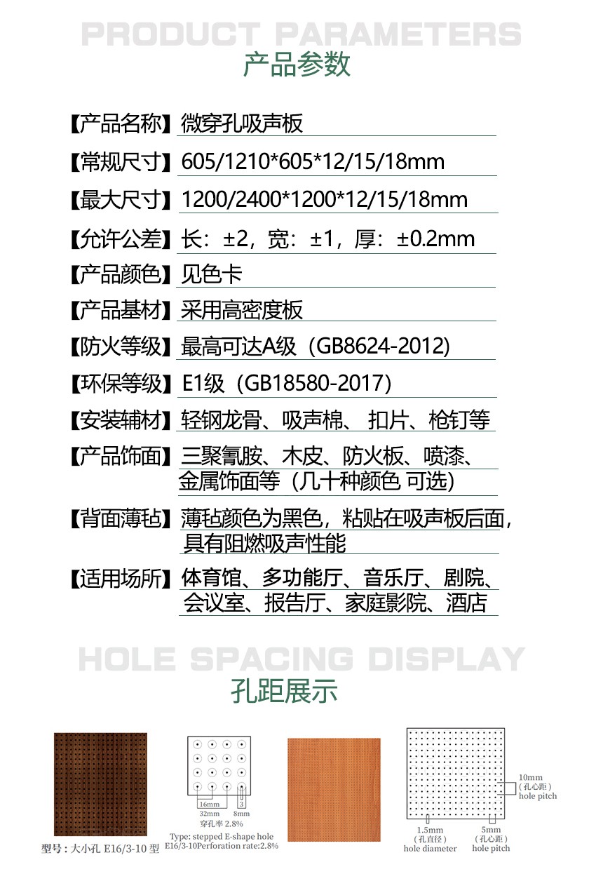 微穿孔吸音板參數(shù) 微穿孔吸音板參數(shù)