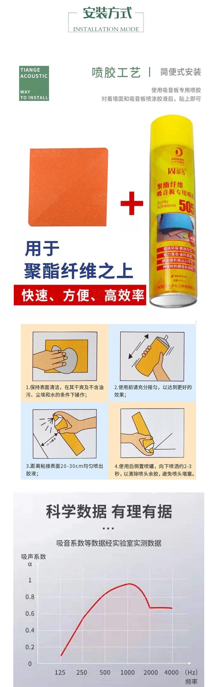 3D楓葉聚酯纖維吸音板安裝方式 3D楓葉聚酯纖維吸音板安裝方式