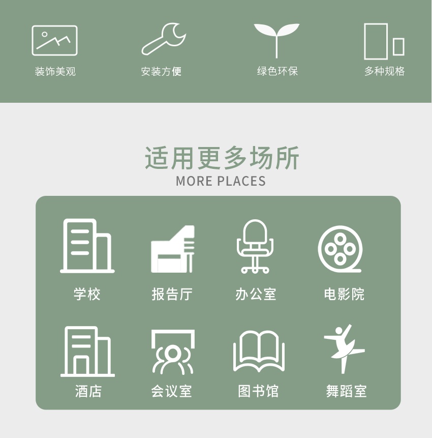 聚酯纖維穿孔吸音板適用場(chǎng)所