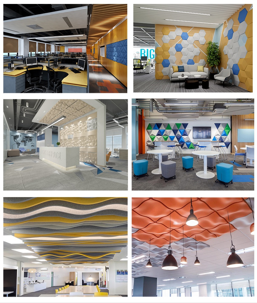 聚酯纖維穿孔吸音板效果實(shí)拍