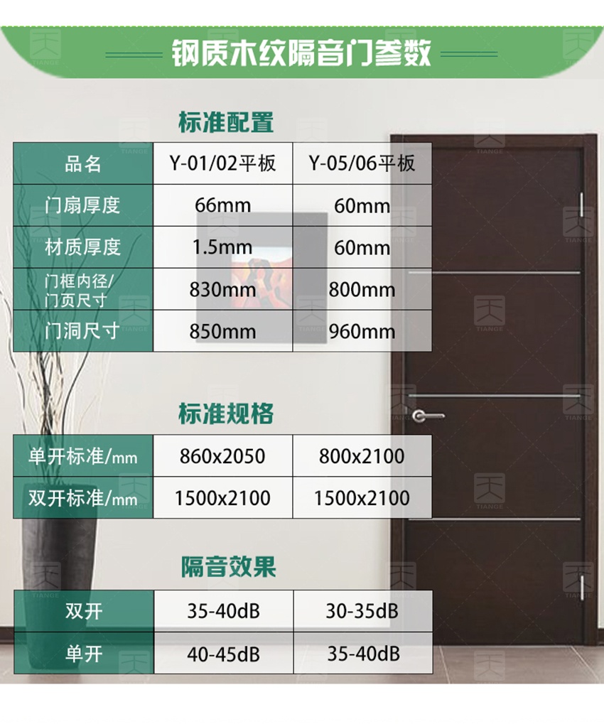 鋼質(zhì)木紋隔音門(mén)-6