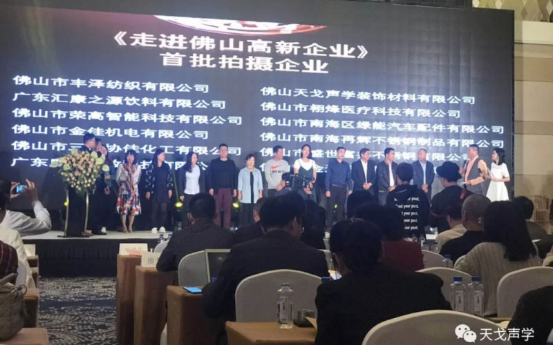 《走進(jìn)佛山高新企業(yè)》首批拍攝企業(yè)